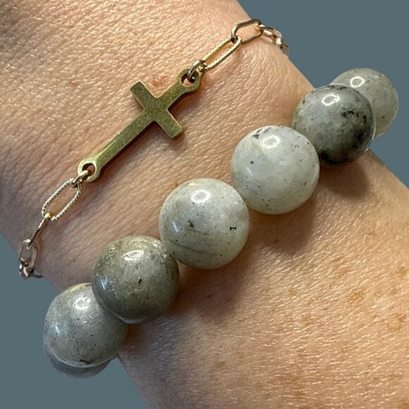 Labradorite Bracelet Jewelry crystal beaded accessories handmade boho fashion - Picture 3 of 10